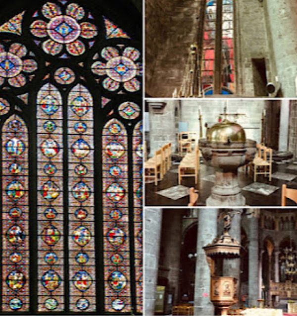 « Des magnifiques vitraux dans la collégiale »