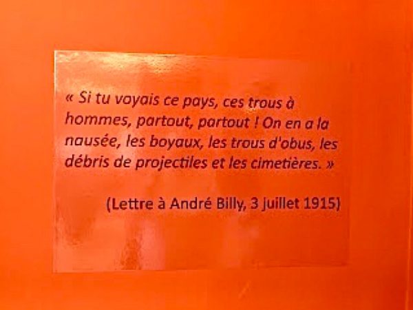 « Le poète s’est engagé dans la grande guerre »