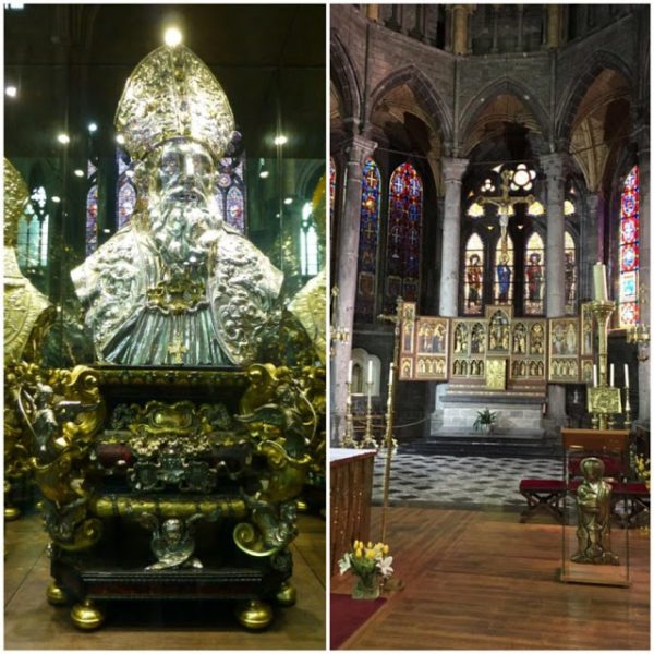 « Le reliquaire de Saint-Perpète dans la collégiale »