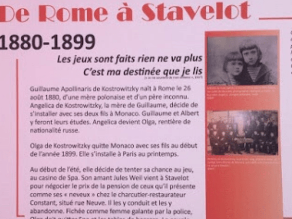 « La petite enfance du poète est évoquée »