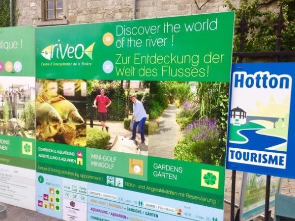 « L’entrée du Riveo à Hotton « + »