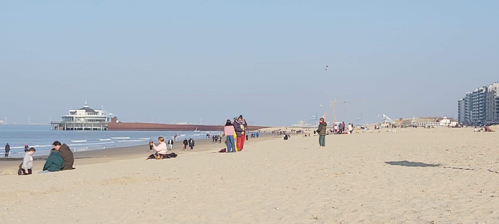 « Vue sur la plage à Blankenberge »